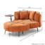 Fauteuil demi-tonneau surdimensionné avec repose-pieds-102595611