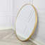 Sasheer - Round Framed Wall Mounted Mirror-2056784727-2056784724