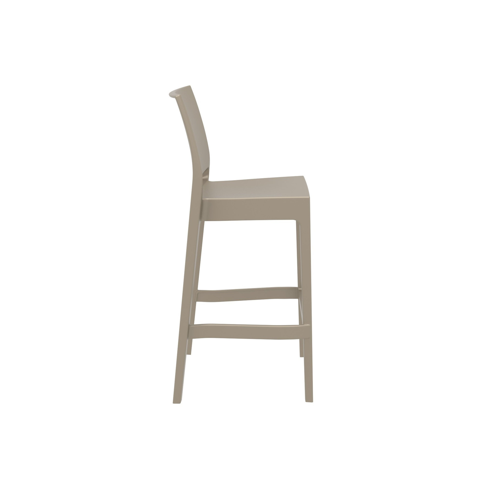 Adrienne Outdoor Bar Stool, Taupe, 29.5"