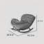 Chaise berçante moderne rembourrée-111400492