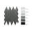 0.75" x 1.65" Straight Edge Glass Mosaic Tile-53766441