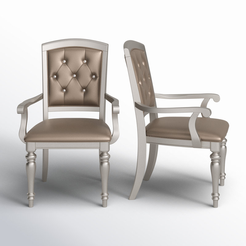 Blount 20.25'' H Tufted Faux Leather Upholstered Armchair
