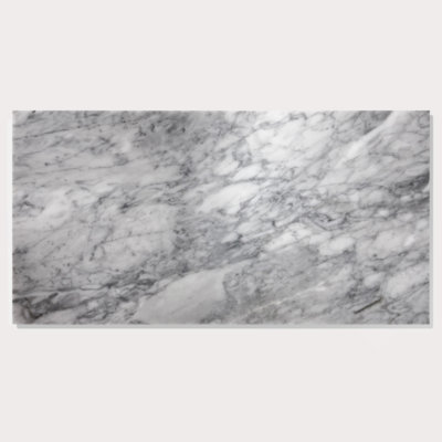 Marbre de Carrare 12 * 24, marbre gris, marbre naturel, pour mur et plancher, carrelage en marbre poli