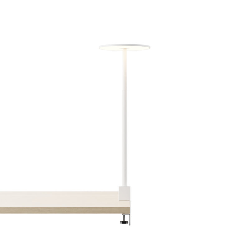 Lampe de coin co-fonctionnelle Yurei (noir mat) avec abat-jour matel de 14 po, noir mat avec intérieur doré, Blanc, Blanc mat