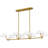 Penley 6-Light Brushed Gold Linear Chandelier