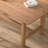 Solid wood table with simple rounded corners-106483531