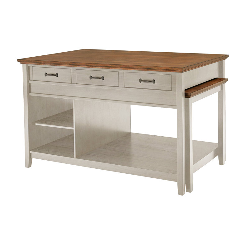 Kingstown Home Spadina Wood Kitchen Island & Reviews | Wayfair