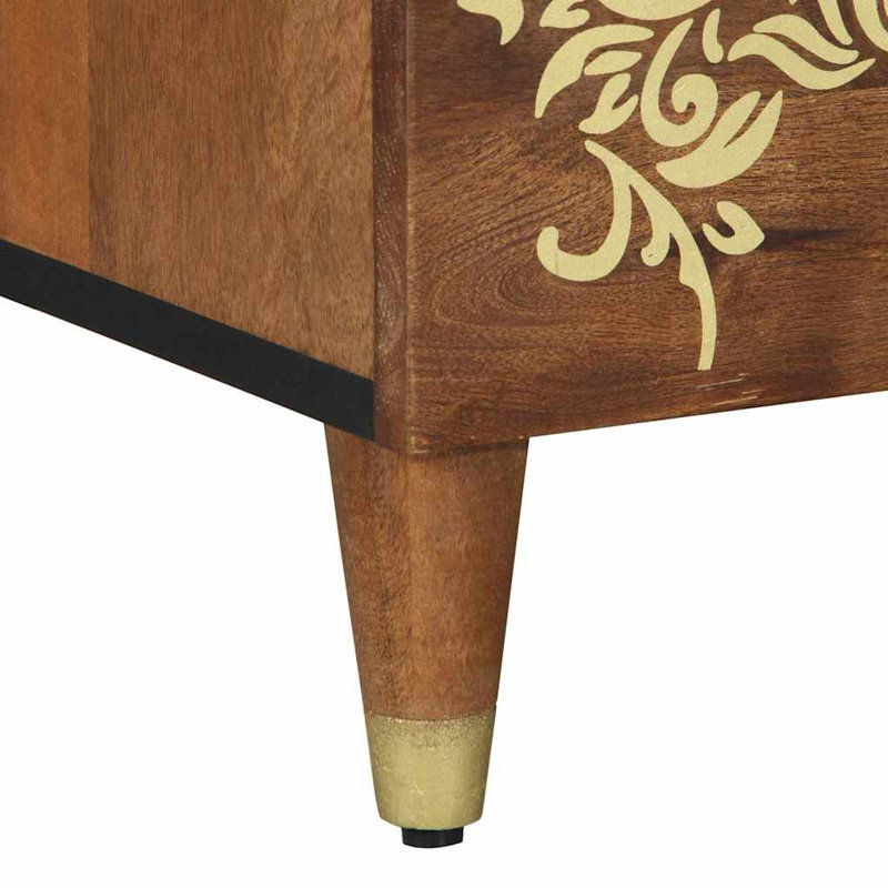 50cm W Solid Wood Bedside Table
