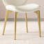 Chaises de salle à manger en polyuréthane avec pieds en métal