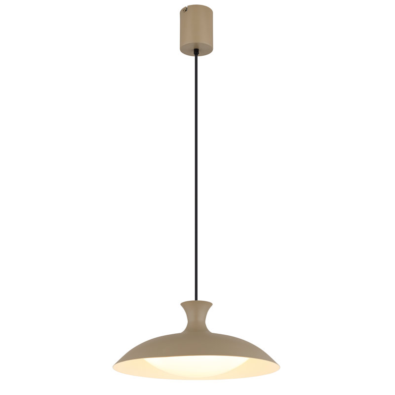 1 - Light LED Geometric Pendant, Natural