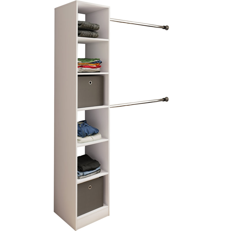 Alfonsas 38cm Closet System, White