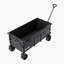 Extended Folding Wagon Carts 300L&450LB Heavy Duty Collapsible Long Garden Cart