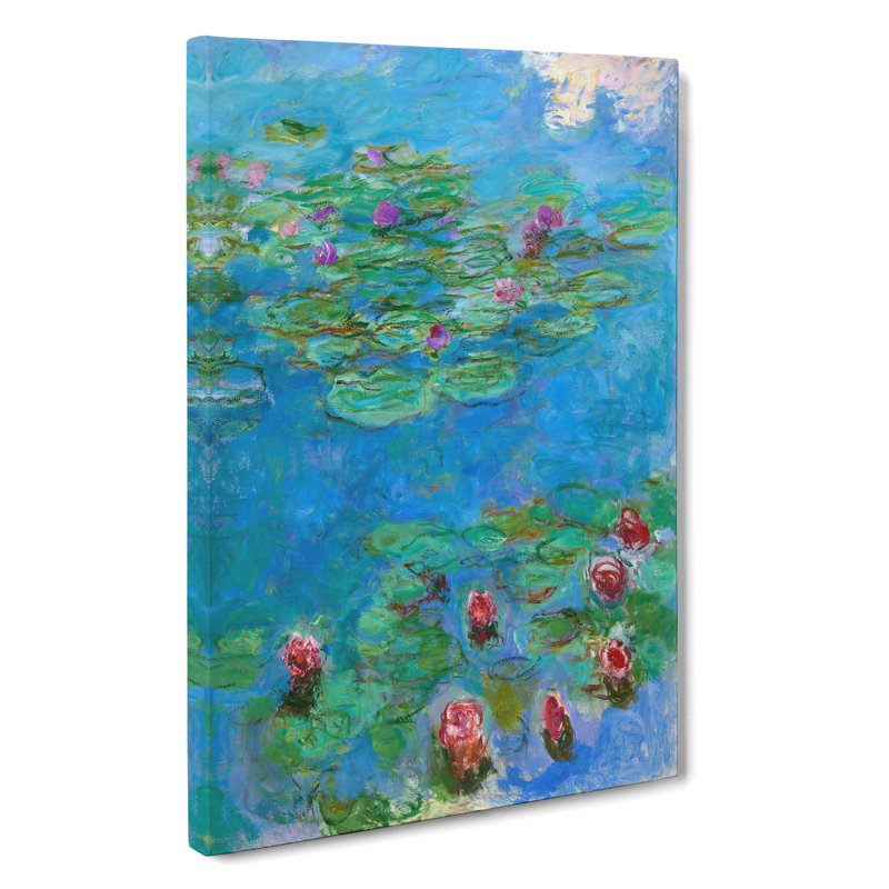 Water Lilies Lily Pond Vol.33 by Claude Monet - Wrapped Canvas Painting, 76cm H x 50cm W x 3cm D