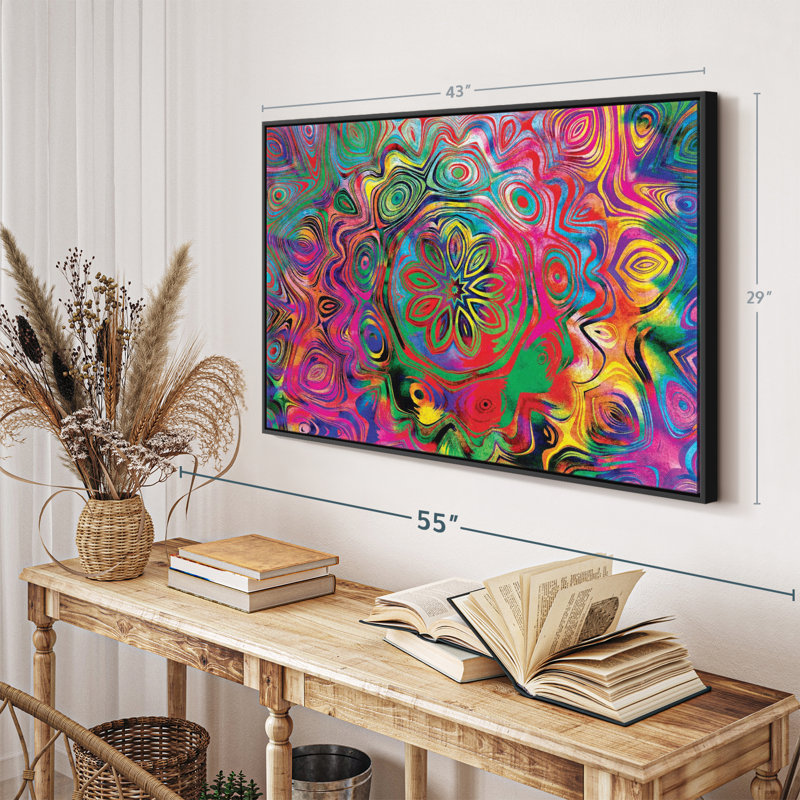 Decor Elements " Abstract Mandala Wall Art ", 29" H x 43" W