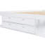 Structure de lit plateforme très grand avec rangement et tablettes, sans sommier tapissier