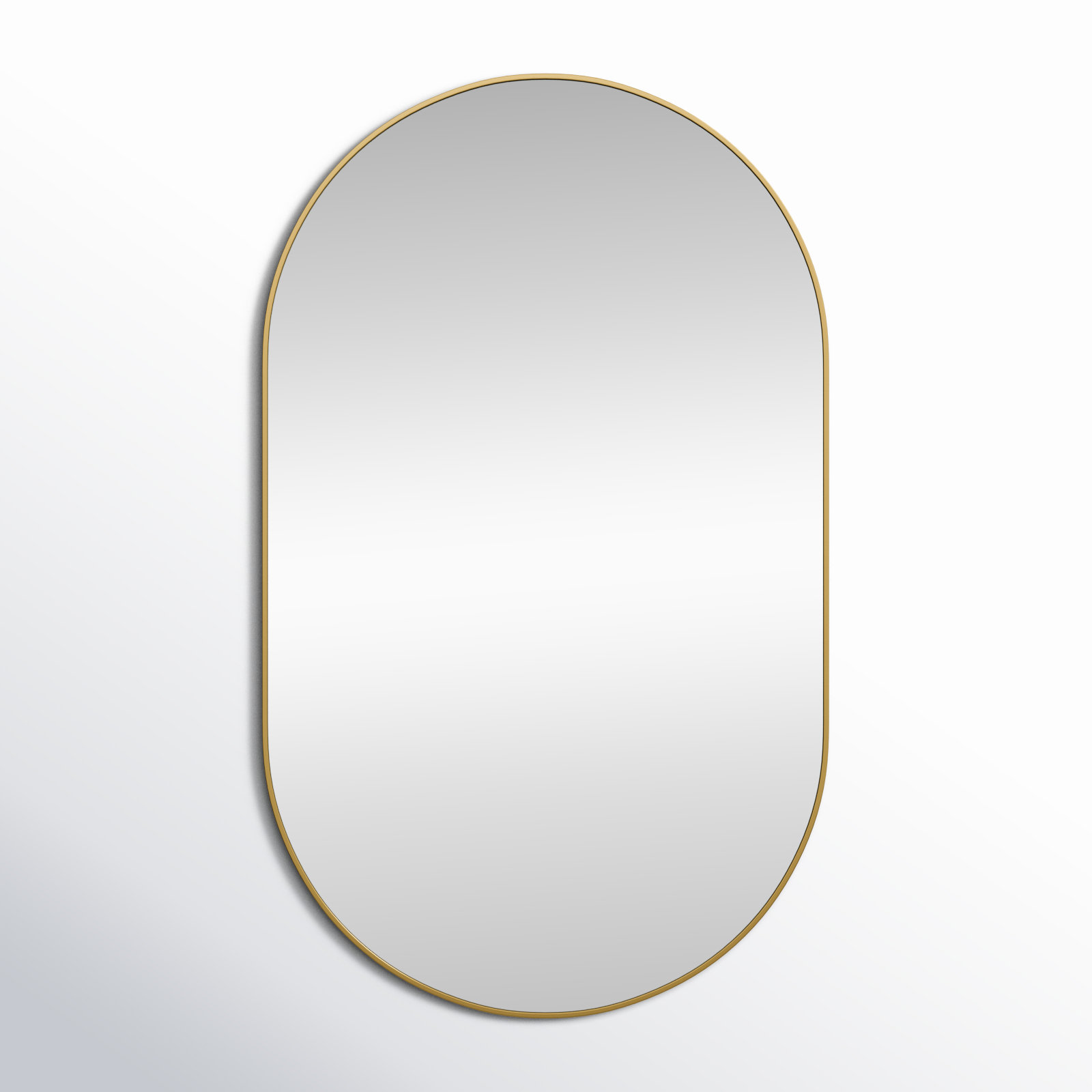 Elington Accent Mirror, Brass, 60"  x 36" 
