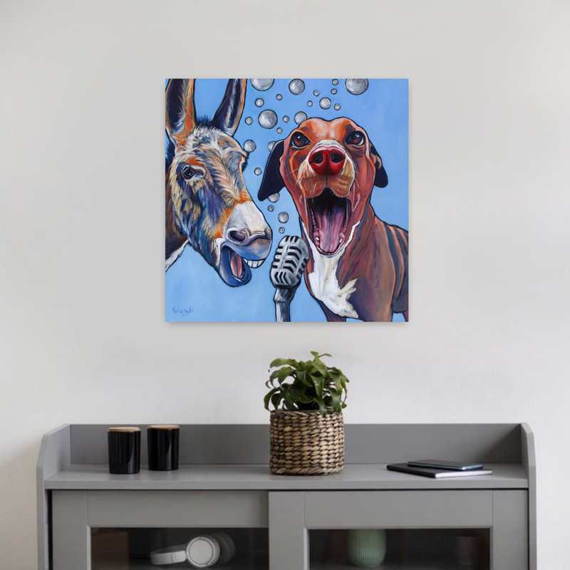 Harmony, art urbain contemporain pour chien, H 18 po x l 18 po