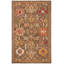 Tapis oriental brun en laine / coton touffeté à la main Felsenthal-1621710715