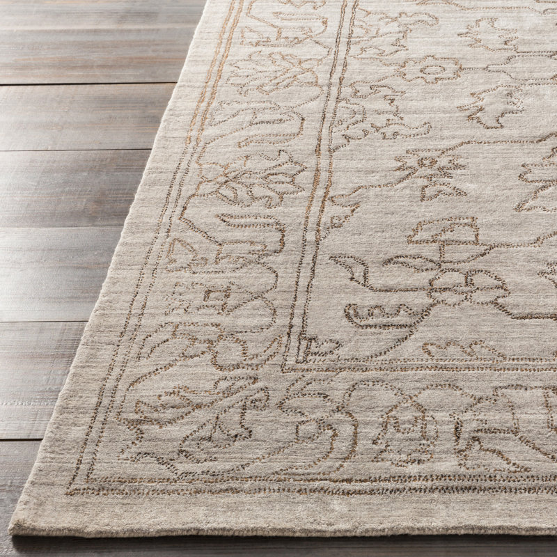 Cernobbio Viscose Floral Indoor Rug, Rectangle 9' x 13'