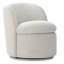 Fauteuil demi-tonneau pivotant 28,7 po Bekham-1831305299