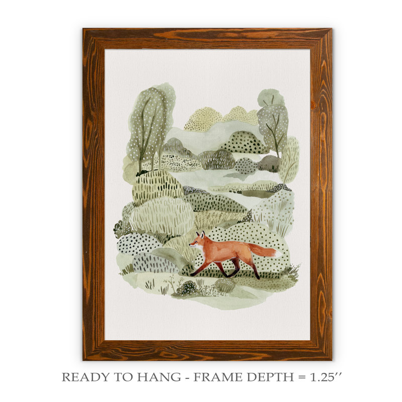 Reproduction d’art sur toile, "fox glen ii" par paul cezanne, H 32 po x l 44 po x P 1,25 po, Toile avec cadre érable