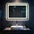 Lighted Bluetooth Speaker Mirror, Tempered Glass Bathroom Mirror With Anti-Fog, Dimmable 3-Color Front & Backlit Led Lights, Smart Touch & Memory For Wall Vanity-1283930775