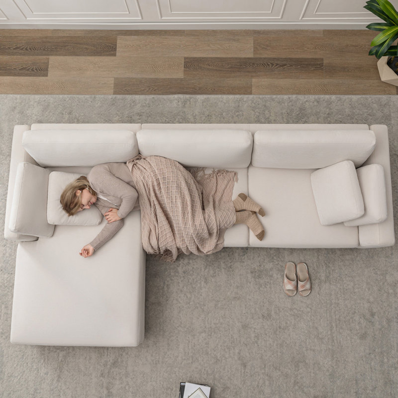 Wauseon 2-Piece L Shape Sofa with Convertible Chaise