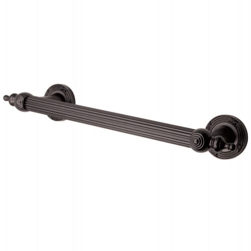 Kingston Brass Templeton 1-Inch O.D Grab Bar, 12" W, Oil Rubbed Bronze