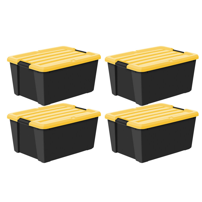  IRIS 45 Qt. Plastic Storage Bins with Lids