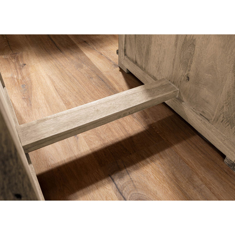 Railway Solid Wood Writing Desk, Whitewash