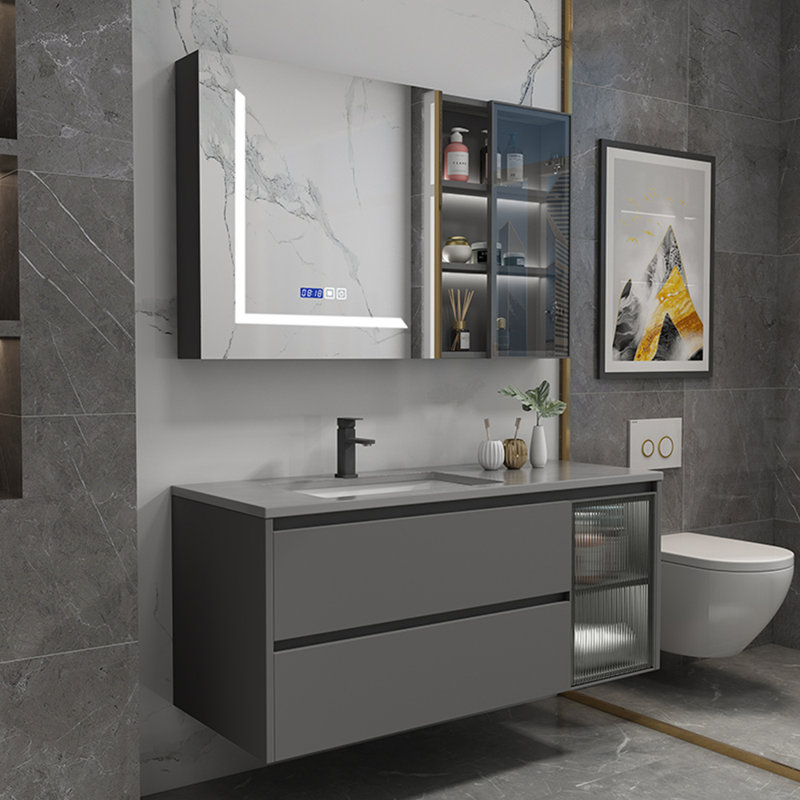 Modern light luxury style bathroom cabinet