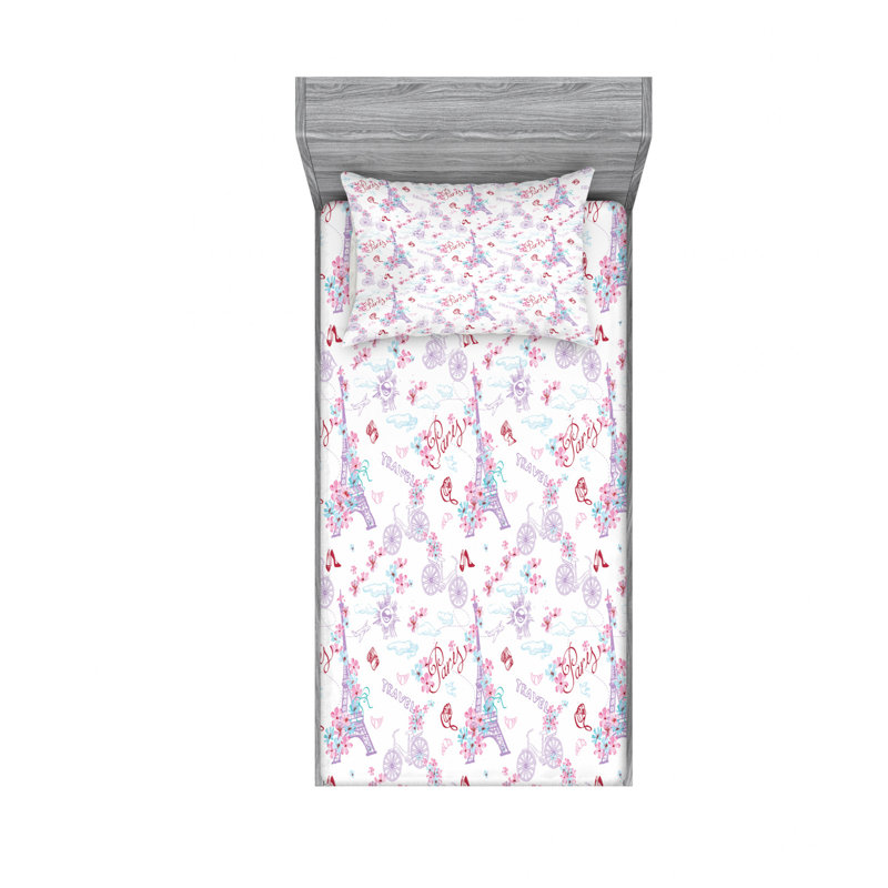 Microfiber Sheet Set, Twin XL Sheet Set with Fitted Sheet