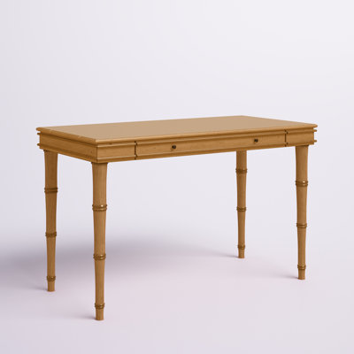Bureau d'écriture Modern Charboneau - Bois massif élégant avec pieds fuselés et tiroir à fermeture en douceur pour la maison