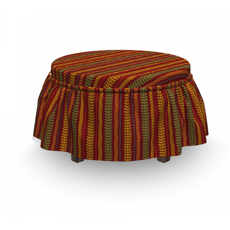 Housse pour repose-pieds abstrait tribal layout