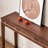 Modern simple rectangular brown console table-852275363
