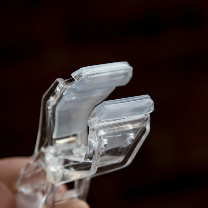 Clip Sign Holder, Clear White
