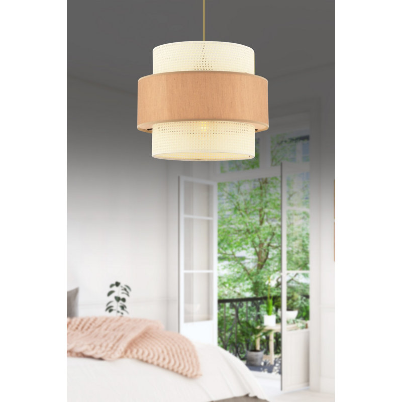 Chandelier, Blanc / Brun