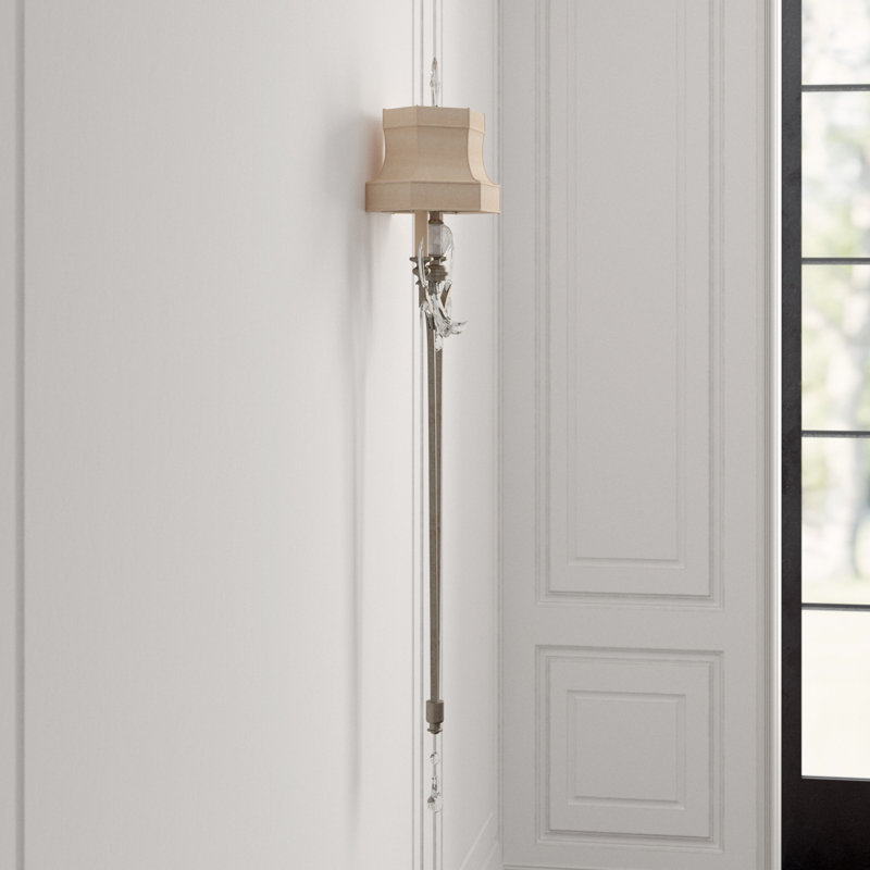 Beveled Arcs 2 - Light Wallchiere, Muted Silver Leaf