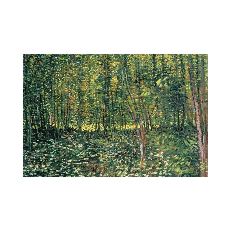Trees and Undergrowth, 1887 - Giclée sur toile tendue avec châssis, H 12 po x l 18 po