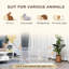 Habitat pour petits animaux Diy - clôture en plastique à 12 panneaux pour cochon d'Inde, cochon d'Inde, blanc 18 po x 14