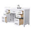 Meuble-lavabo simple autoportant 54 po avec plateau en quartz Beckett-108351908-108351905-108351902