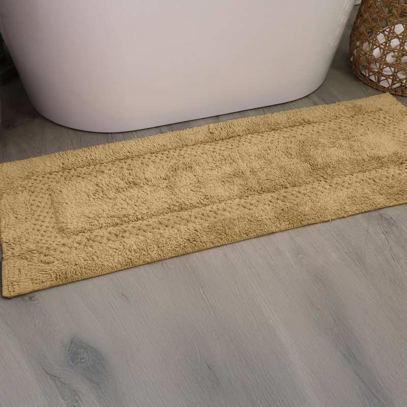Tapis pour salle de bain 100% coton Classy Bathmat, l 21 po x L 54 po, Lin