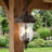 Vintage Bronze Aluminum Outdoor Pendant Light - With Clear Glass Shade, Weather-Resistant Design For Porch, Patio, Garden