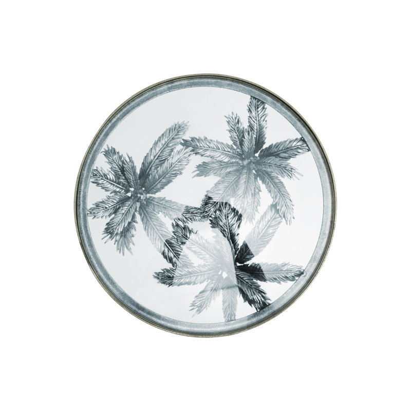 Palm Accent Table Nickel