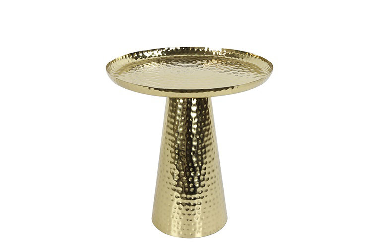 Clodean Tray Top End Table, 38 x 37 x 37cm, Brass