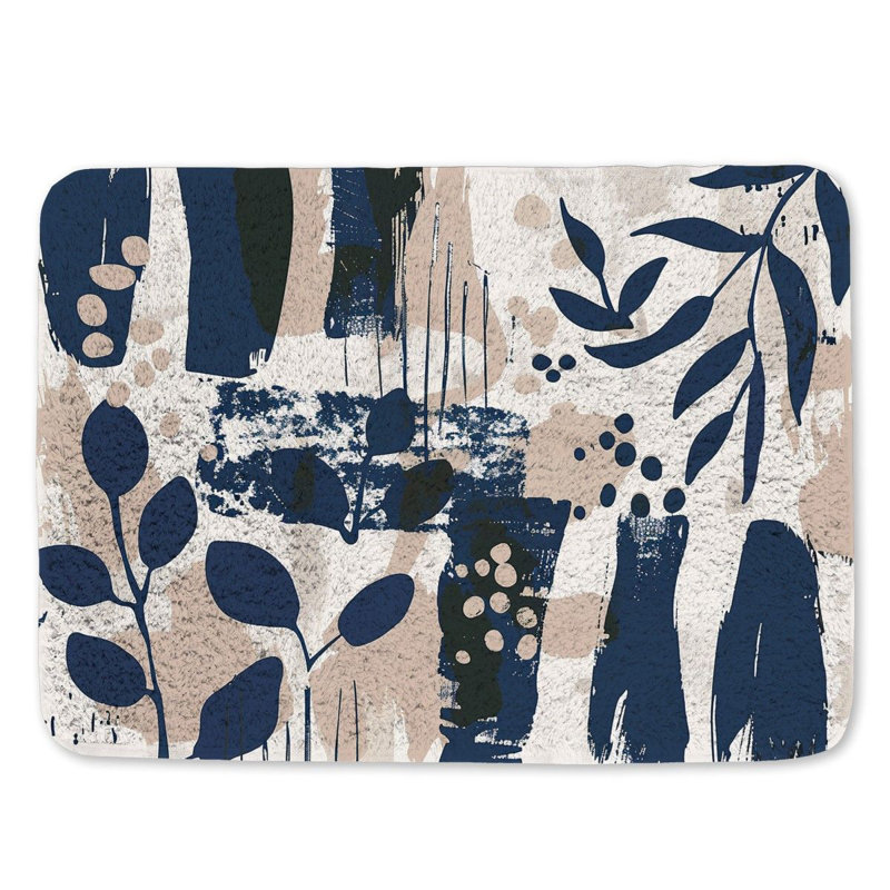 Helmetta Microfiber / Microsuede Bath Mat, 17"W x 24"L