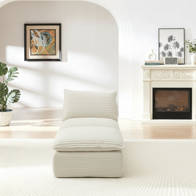 Upholstered 70.51 " Fabric Sofa & Chaise
