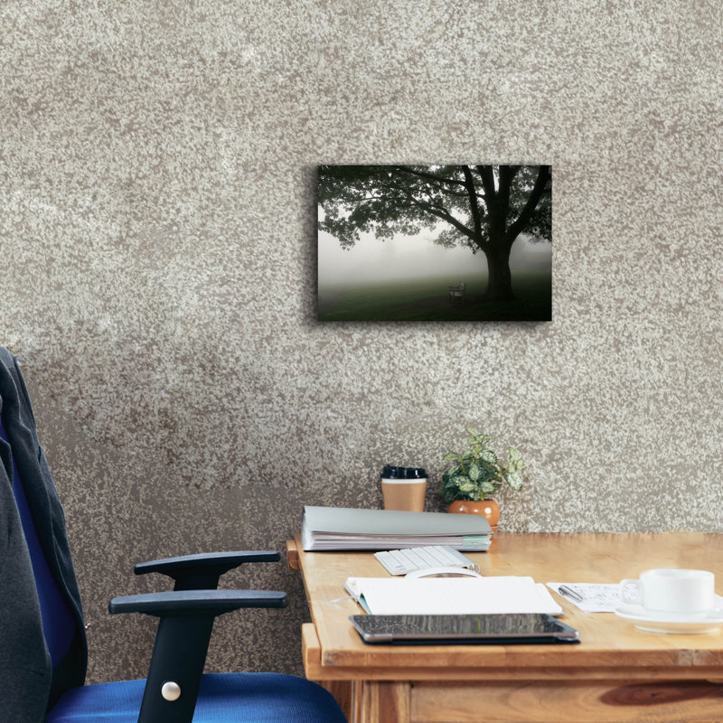 «Misty Bench» par PhotoINC Studio, H 12 po x l 18 po x P 0,75 po