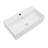 21" x 12" Wall Mount Bathroom Sink Wall Hung White Ceramic Bathroom Sink with Faucet Hole