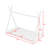 Twin Size Metal Platform Bed with Triangle Structure-1975123140